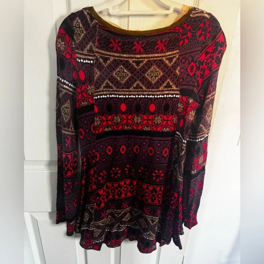 Free People World Traveler Pullover Tunic Top